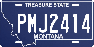 MT license plate PMJ2414