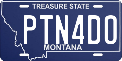 MT license plate PTN4DO