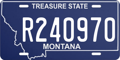 MT license plate R240970