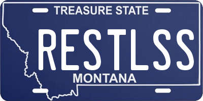 MT license plate RESTLSS