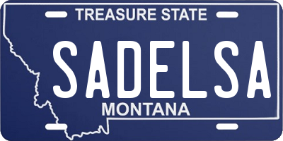 MT license plate SADELSA