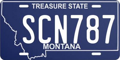 MT license plate SCN787