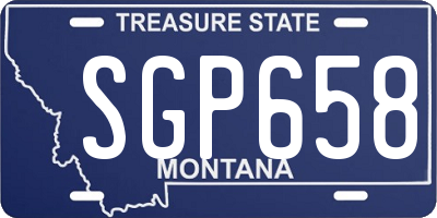 MT license plate SGP658
