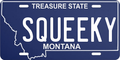 MT license plate SQUEEKY