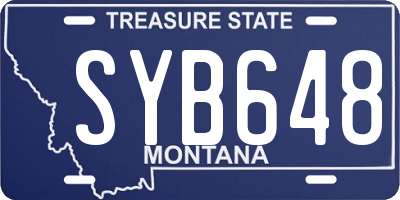 MT license plate SYB648