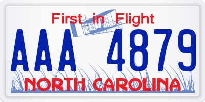 NC license plate AAA4879