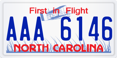 NC license plate AAA6146