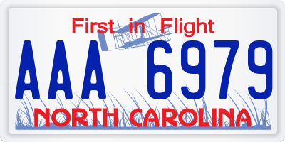 NC license plate AAA6979