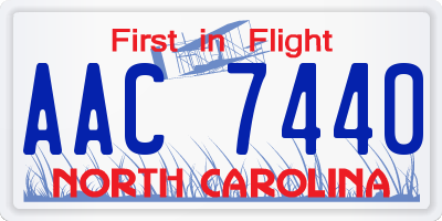 NC license plate AAC7440