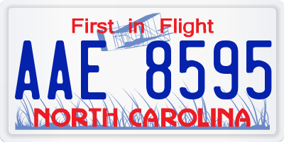 NC license plate AAE8595
