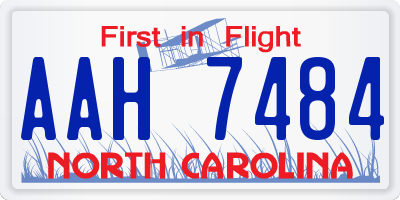 NC license plate AAH7484