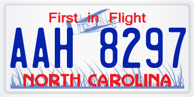 NC license plate AAH8297