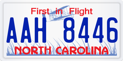 NC license plate AAH8446