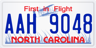 NC license plate AAH9048