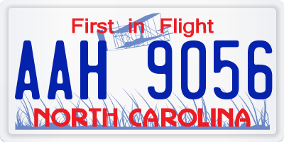 NC license plate AAH9056