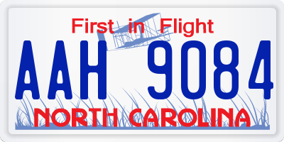 NC license plate AAH9084