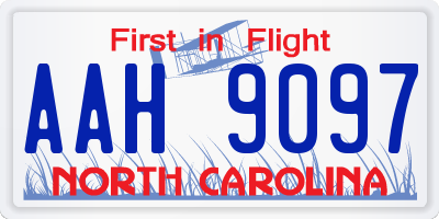 NC license plate AAH9097