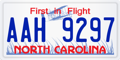 NC license plate AAH9297