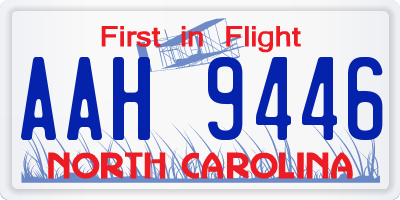 NC license plate AAH9446