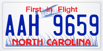 NC license plate AAH9659