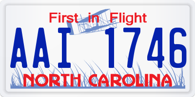 NC license plate AAI1746
