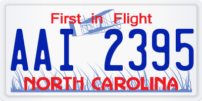NC license plate AAI2395
