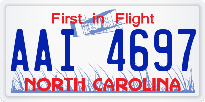 NC license plate AAI4697