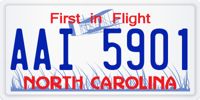 NC license plate AAI5901