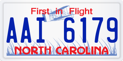 NC license plate AAI6179