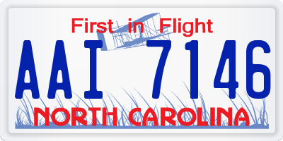 NC license plate AAI7146