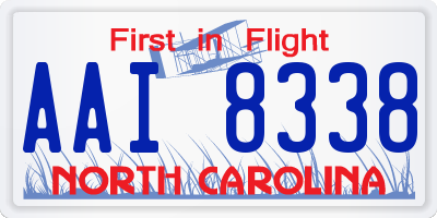 NC license plate AAI8338
