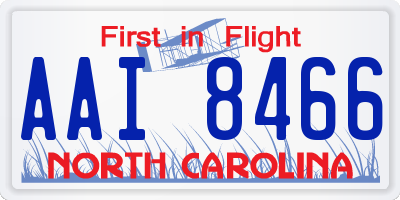 NC license plate AAI8466