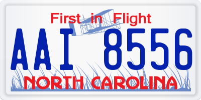 NC license plate AAI8556