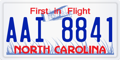 NC license plate AAI8841