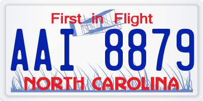 NC license plate AAI8879