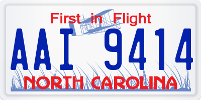 NC license plate AAI9414