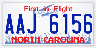 NC license plate AAJ6156
