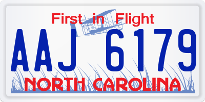 NC license plate AAJ6179