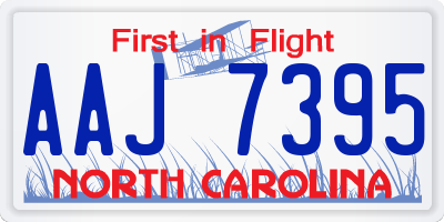 NC license plate AAJ7395