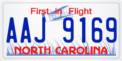 NC license plate AAJ9169