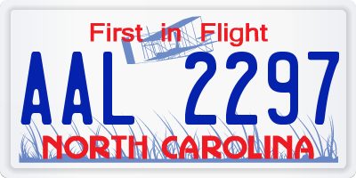 NC license plate AAL2297