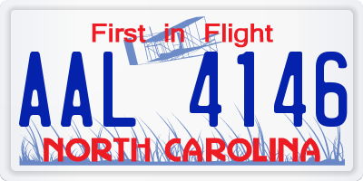 NC license plate AAL4146