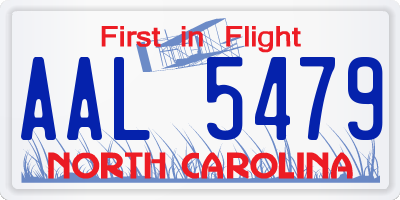 NC license plate AAL5479
