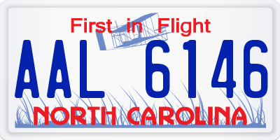 NC license plate AAL6146