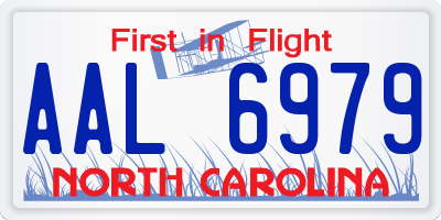 NC license plate AAL6979