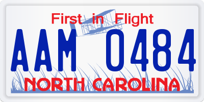 NC license plate AAM0484