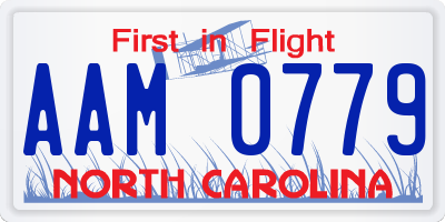 NC license plate AAM0779