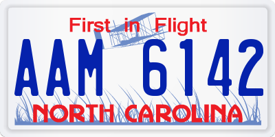NC license plate AAM6142