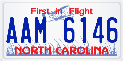 NC license plate AAM6146