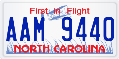 NC license plate AAM9440